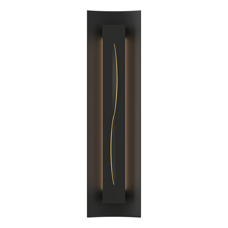 Gallery Dimmable 10.4 Lbs Flush Mount Scone, Black, Ivory Art, 4.3" W x 24.5" H x 3.3" D