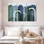 Avery Mid-Century Arches bleu marine émeraude-107981828
