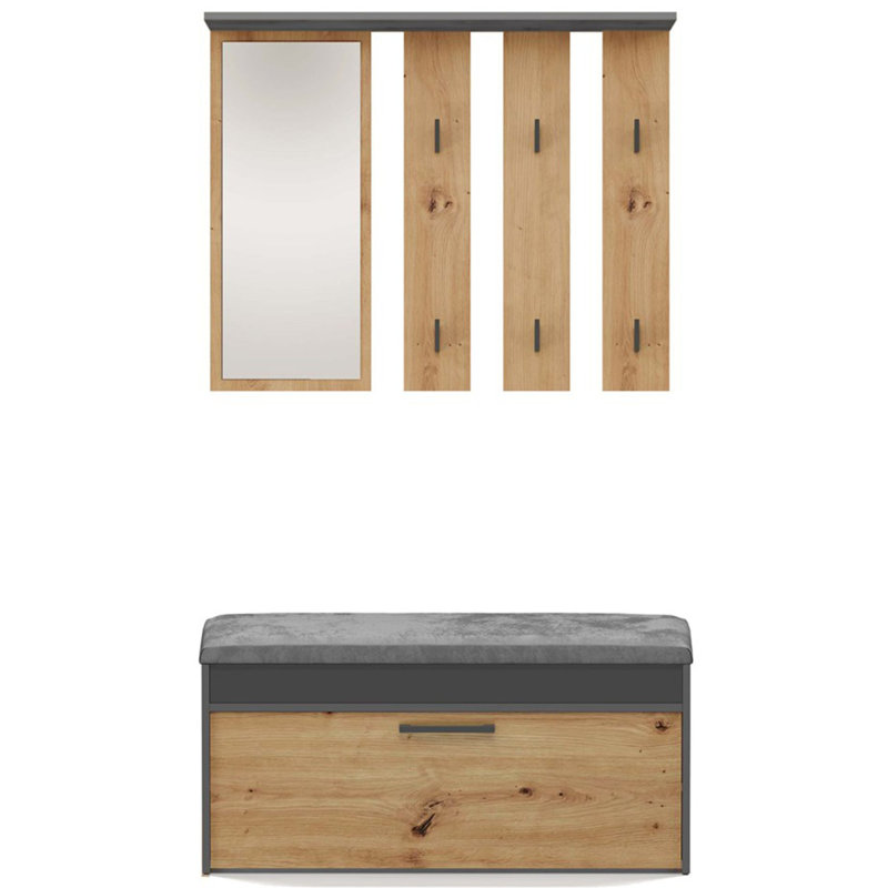Hall Tree 100cm Wide, Brown