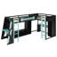Lit mezzanine simple en L en bois-1825641335