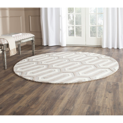 Ellicott Hand Tufted Wool Geometric Rug