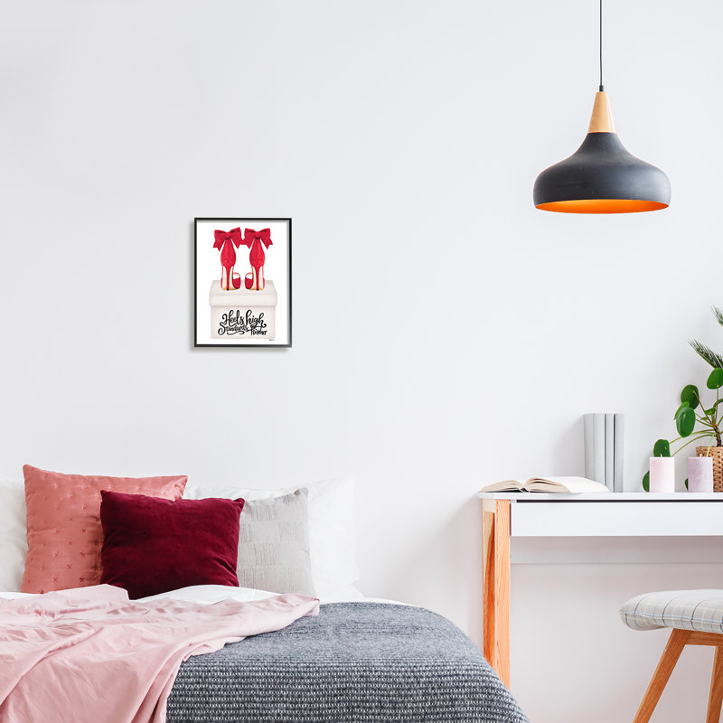 Art à giclée encadrée par High Heels par Amanda Greenwood, Giclée encadrée noir minuit, H 14 po x l 11 po x P 1,5 po
