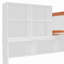 Lit superposé simple au-dessus d'un lit double en bois avec garde-robe, tiroirs, tablettes et lumière DEL