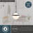 Lincoln 1-Light 12.75 in. Wide Matte Black Globe Mini Pendant with White Milk Glass Shade, Adjustable Height Hanging Ceiling Fixture for Dining Table, Kitchen, Entryway, Island, Foyer-40384389