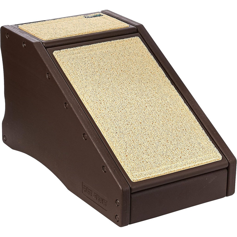 Combinaison d'escalier et de rampe Stramp pour chiens / chats, Easy Step, léger / portable, robuste, facile à assembler (aucun outil requis) 2 modèles, 3 couleurs, chocolat, taille unique, TG9916CH