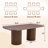 78.7" Large Farmhouse Kitchen Dinning Table Set Double Robust Pedestal-112829284-112473790-112473791