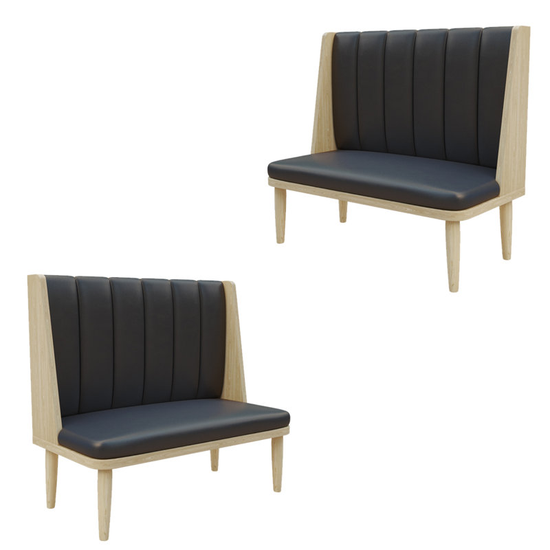 Banc rembourré en similicuir haut de gamme