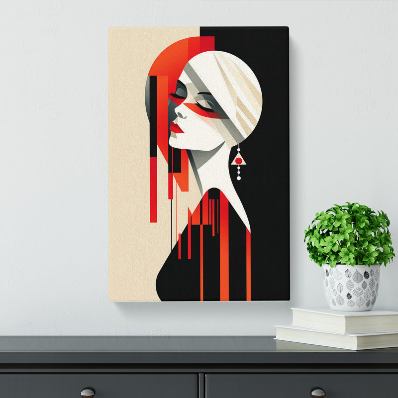 Minimalist Deco No.3 - Wrapped Canvas, 60cm H x 40cm W x 3cm D