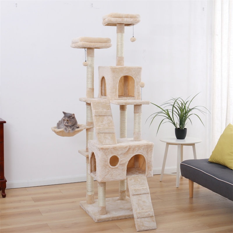 Egremont 63.8'' H Cat Tree, Beige