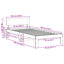 Bed Frame with Headboard Solid Pine Wood-312509207-312509226