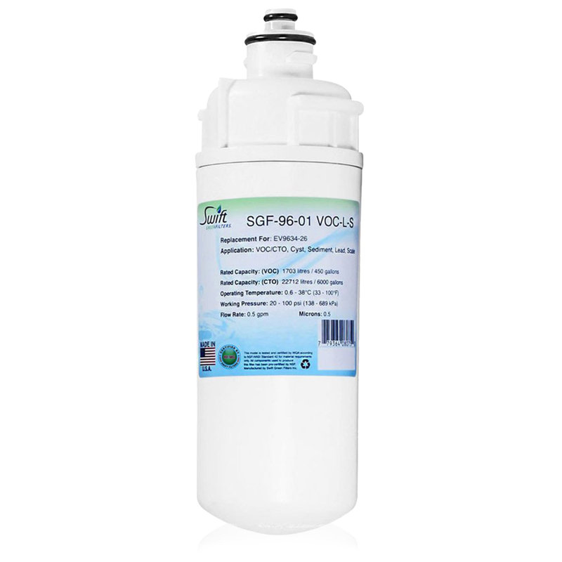 Filtre à eau commercial compatible SGF-96-01 VOC-L-S pour Everpure Ev9634-26, Ev9730-6 (paquet de 2).
