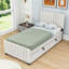 Lit tapissier simple en velours avec lit gigogne et tête de lit Eccleshall-106942833-106942831
