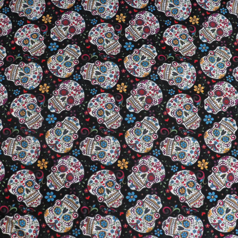 Chemin de table 3_Day Of The Dead, L 90 po x l 12 po