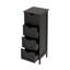 Armoire sur pieds 4 tiroirs noire