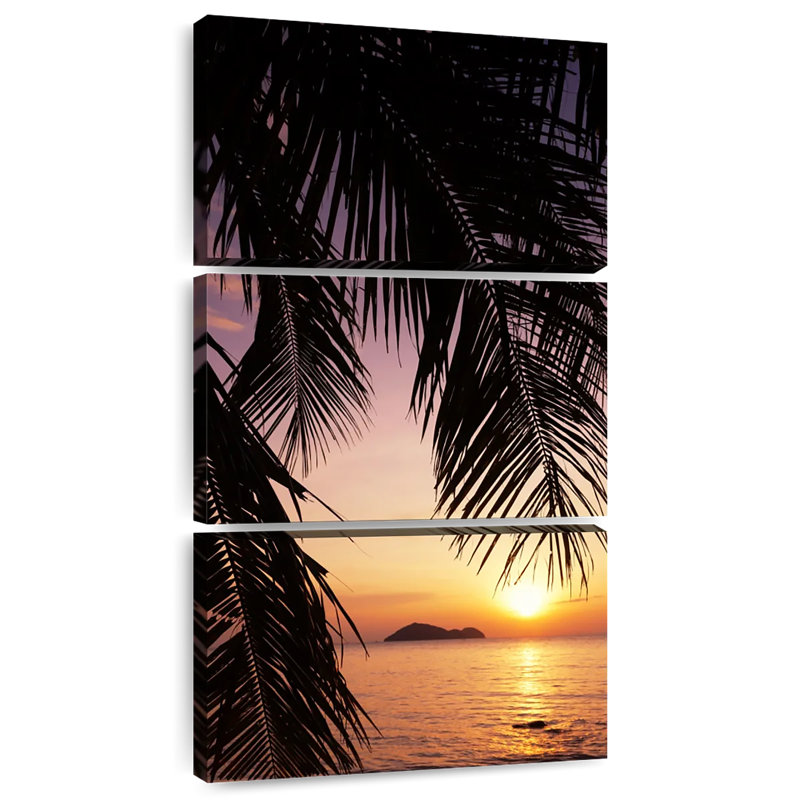 Feuilles de palmier portoricain, H 80 po x l 39 po