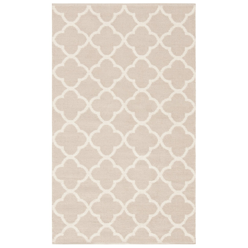 Desota Hand Woven Cotton Geometric Rug, Rectangle 5' x 8'