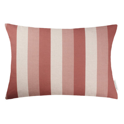 Striped Orange Rectangular Cushion Cover