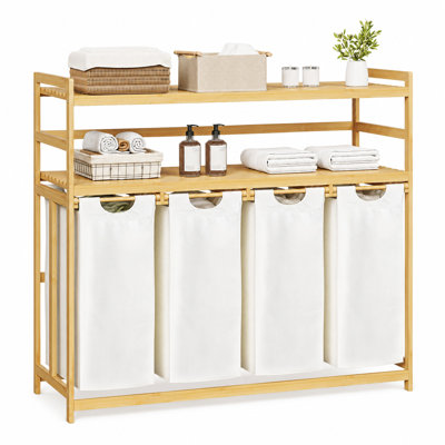 Bamboo Laundry Hamper Storage