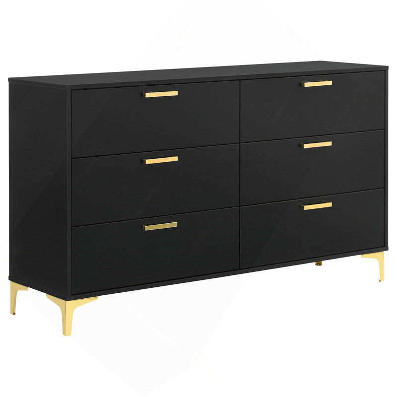 Commode rectangulaire à 6 tiroirs