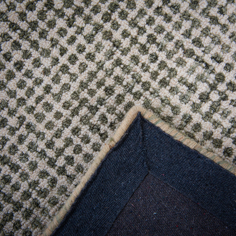 Tapis 100% laine touffeté à la main, Rectangle de 5 pi x 8 pi
