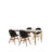 Cebastian Eucalyptus Solid Wood Top Four Leg Base Dining Set-70377093-70377163