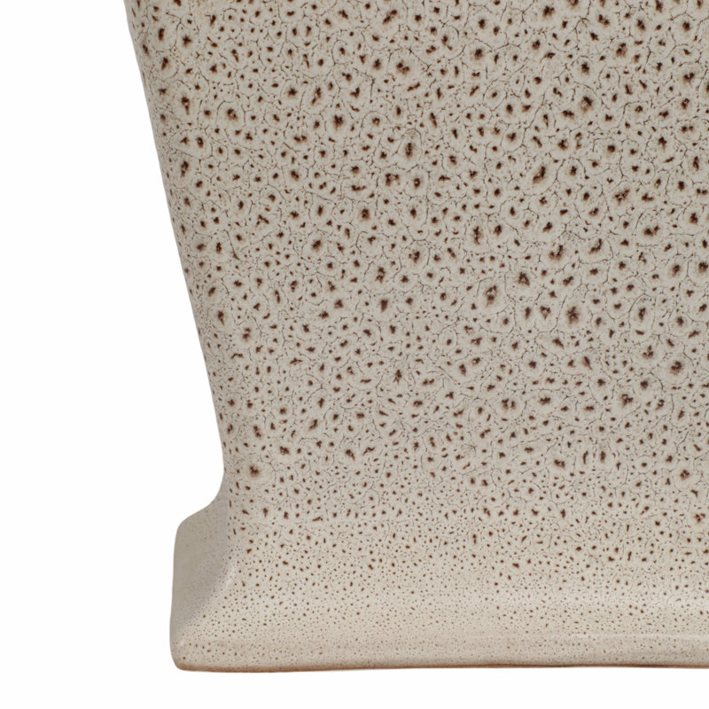 Townsend Handmade Stoneware Jar, 20" H x 8" W x 12" D, Beige