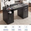 Glass Particle Board / Chipboard Computer Desk