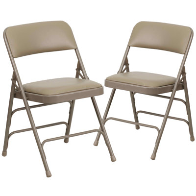 HERCULES Series Metal Folding Chairs with Padded Seats - Metal Folding Chairs