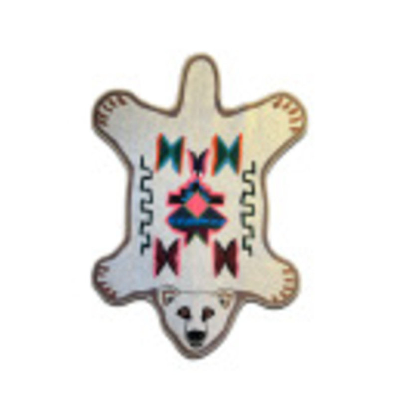 Cute Bear Pattern Machine Washable Rug, Rectangle 5'1" x 7'7"