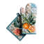 Gant de cuisine + manique 100 % coton Maison d'Hermine Agrume - 7,5 po x 13 po et 8 po x 8 po