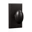 Bravura 905-G1 Oxford Passage Knob on Beveled Rectangular Rose in Oil Rubbed Bronze-748347023-748347058
