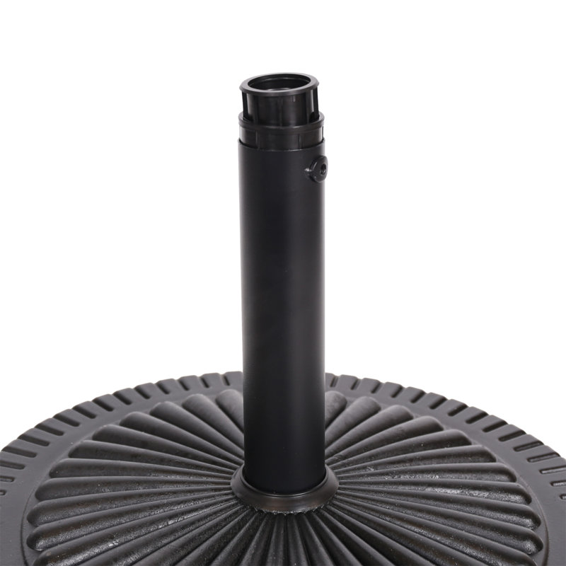 Base de parasol en résine noire (60506.00)