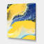 Composition abstraite en jaune et bleu VII - peinture sur toile-60161122-60161130