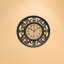 Classic Round Plastic Wall Clock 12 Inches - Brown