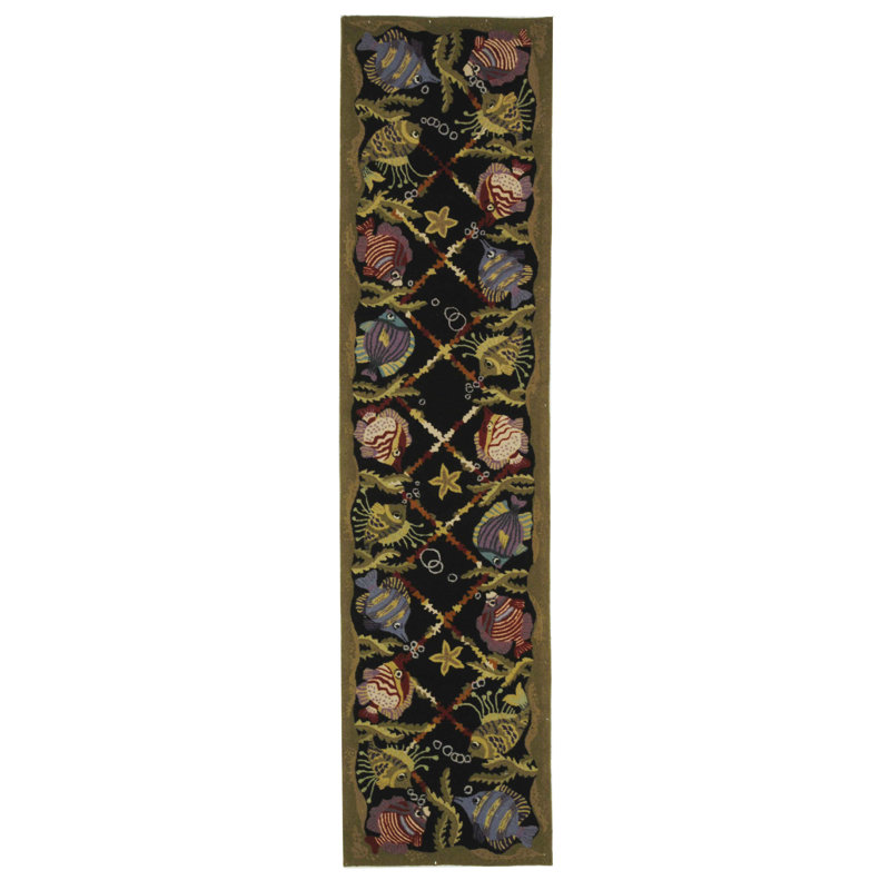 Chelsea Hand Hooked Wool Pile Rug, Round 5'6"