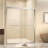 Tempered Glass With Explosion Proof Film, Aluminum Frame Material Double Sliding Opening Shower Door  - "1/4 (6 Mm), Stainless Steel Handle-124402398
