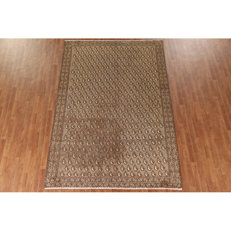 Tapis traditionnel brun All-Over 6 x 10
