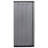 vidaXL Garden Storage Cabinet Gray and Black 40.2"x14.6"x33.1" PP