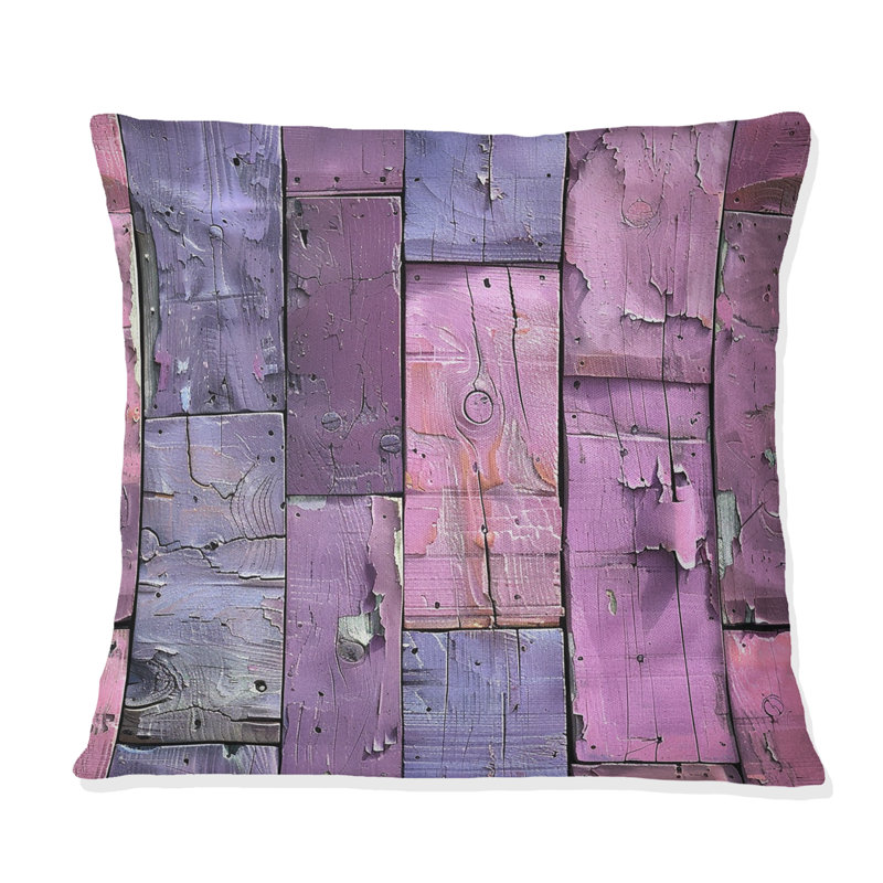 Coussin décoratif en bois récupéré I, H 16 po x l 16 po