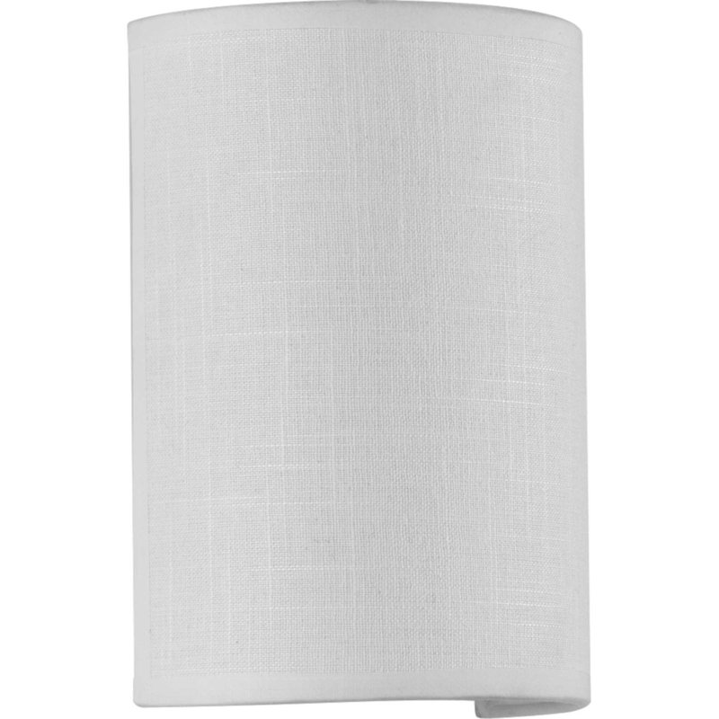 Armindo Steel LED Flush Mounted Sconce, White, Summer Linen