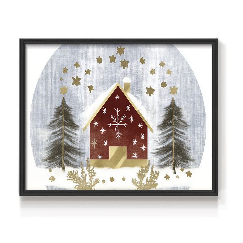 Chirstmas Art-CXLI -Framed Print - Restickable, H 11 po x l 14 po, Noir, noir, noir, noir
