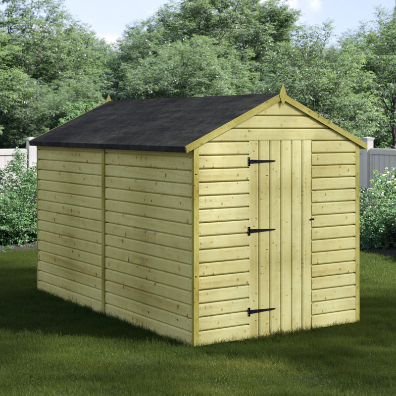 Premier Apex Shiplap Wooden Shed, 6ft. W x 10ft. D