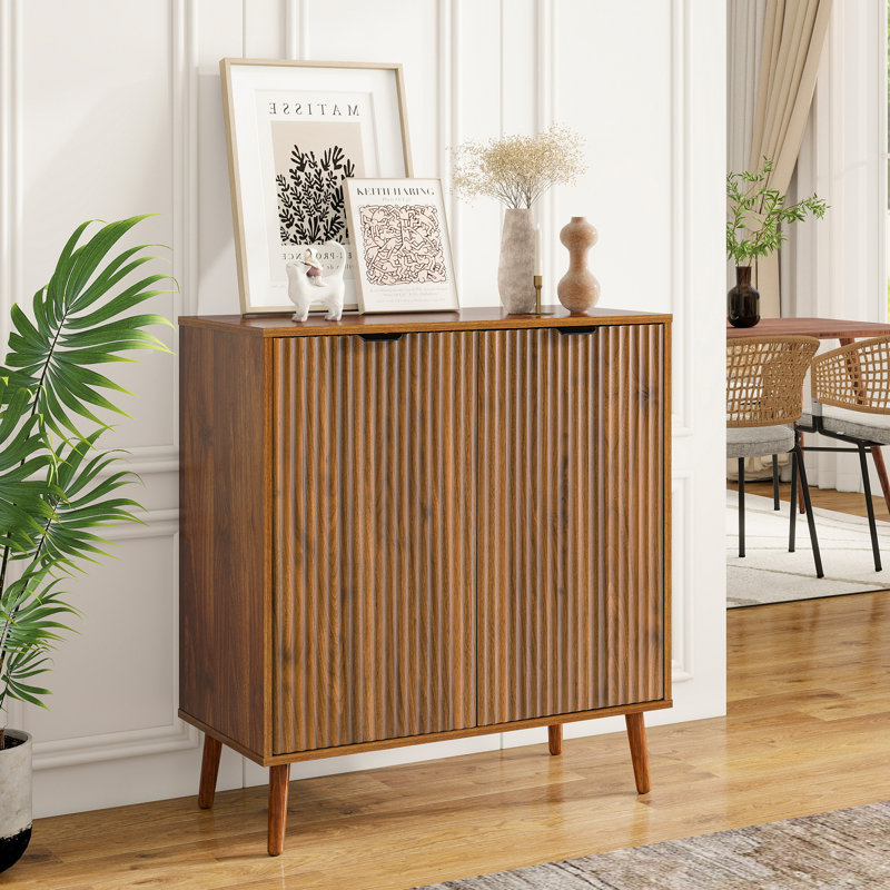 Rhythm Sideboard and Buffets Cabinet, Modern Buffet Table, Kitchen Sideboard Cabinet, Dining Storage Credenza, 31.5 x 15.8 x 34.7 in