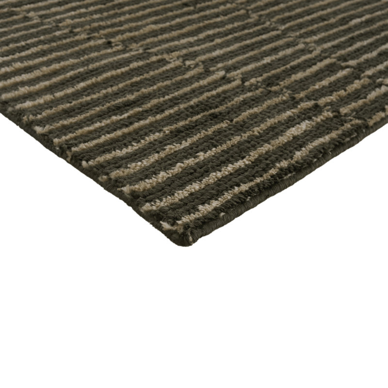 Wendy Jane Geometric Area Rug in Charcoal, Runner 2'6" x 8'