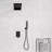 High-End Modern Luxury 3-Function Shower Faucet Set, Complete Shower System with 22" x 9" Waterfall & Rainfall Shower Head, Handheld Shower and Pressure Balancing Valve-85121182
