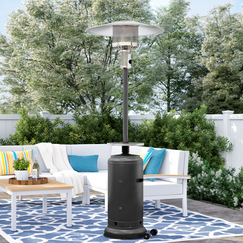 Chauffe-terrasse au propane 48000 BTU Kelbi, Argent martelé