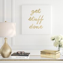 Inspirational Wall Quotes In Gold Foil