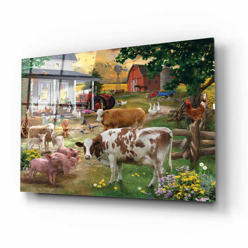 «Farm Friends» par Bigelow, impression sans cadre, H 12 po x l 16 po x P 0,13 po