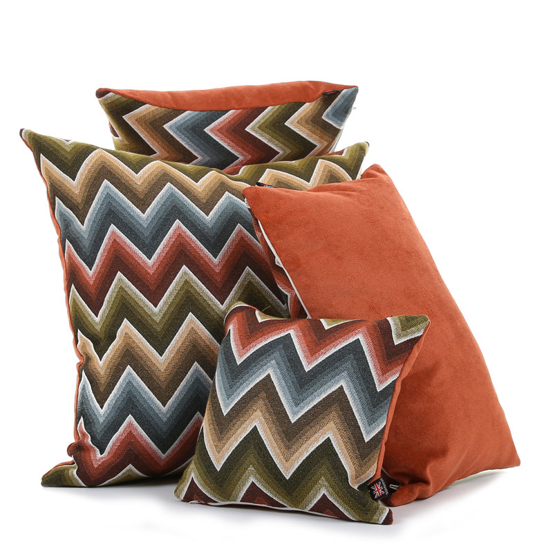 Amatury Chevron Square Cushion, Large