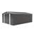 Campcraft  Outdoor Storage Shed 10×14 FT With 3 Lockable Doors,4 Air Vents & Sloped Roof,Utility Tool Shed Metal Storage Garden Sheds  Frame And 4 Vents,For Backyard,Patio,Lawn,Dark Grey-123375731